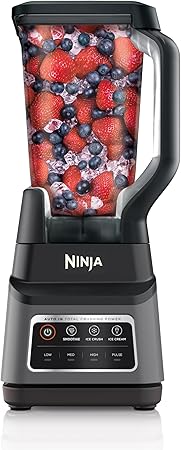 Ninja BN701 Professional Plus Blender, 1400 Peak Watts, 3 Functions for Smoothies, Frozen Drinks & Ice Cream with Auto IQ, 72-oz.* Total Crushing Pitcher & Lid, Dark Grey