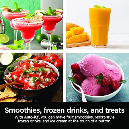 Ninja BN701 Professional Plus Blender, 1400 Peak Watts, 3 Functions for Smoothies, Frozen Drinks & Ice Cream with Auto IQ, 72-oz.* Total Crushing Pitcher & Lid, Dark Grey